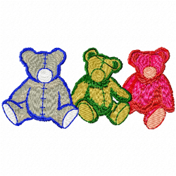 Bears Embroidery Design 2 Bears Embroidery Design 2